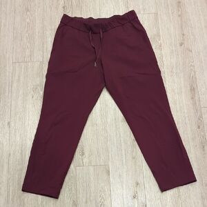 Lululemon Athletica Burgundy Joggers